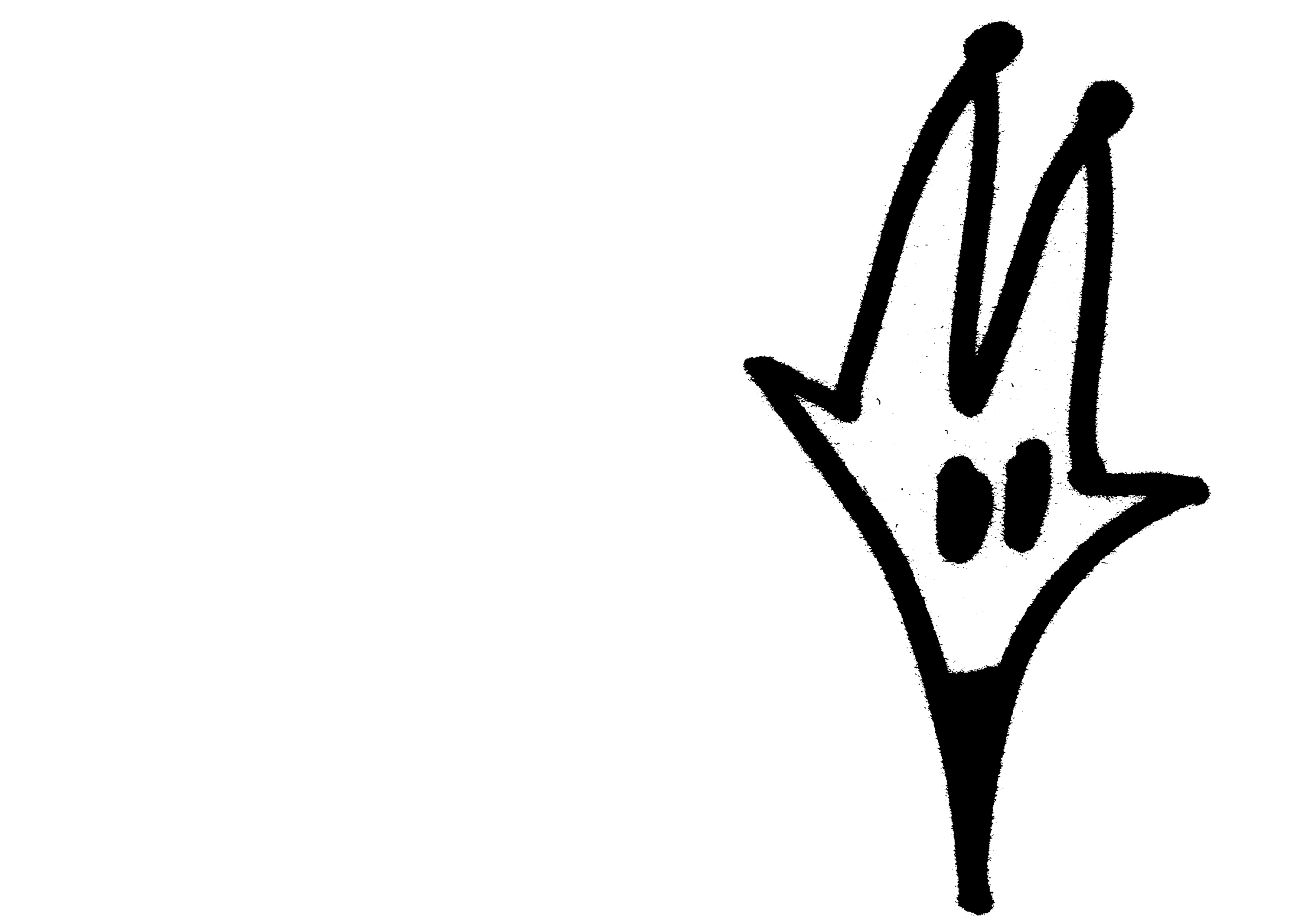 The black logo