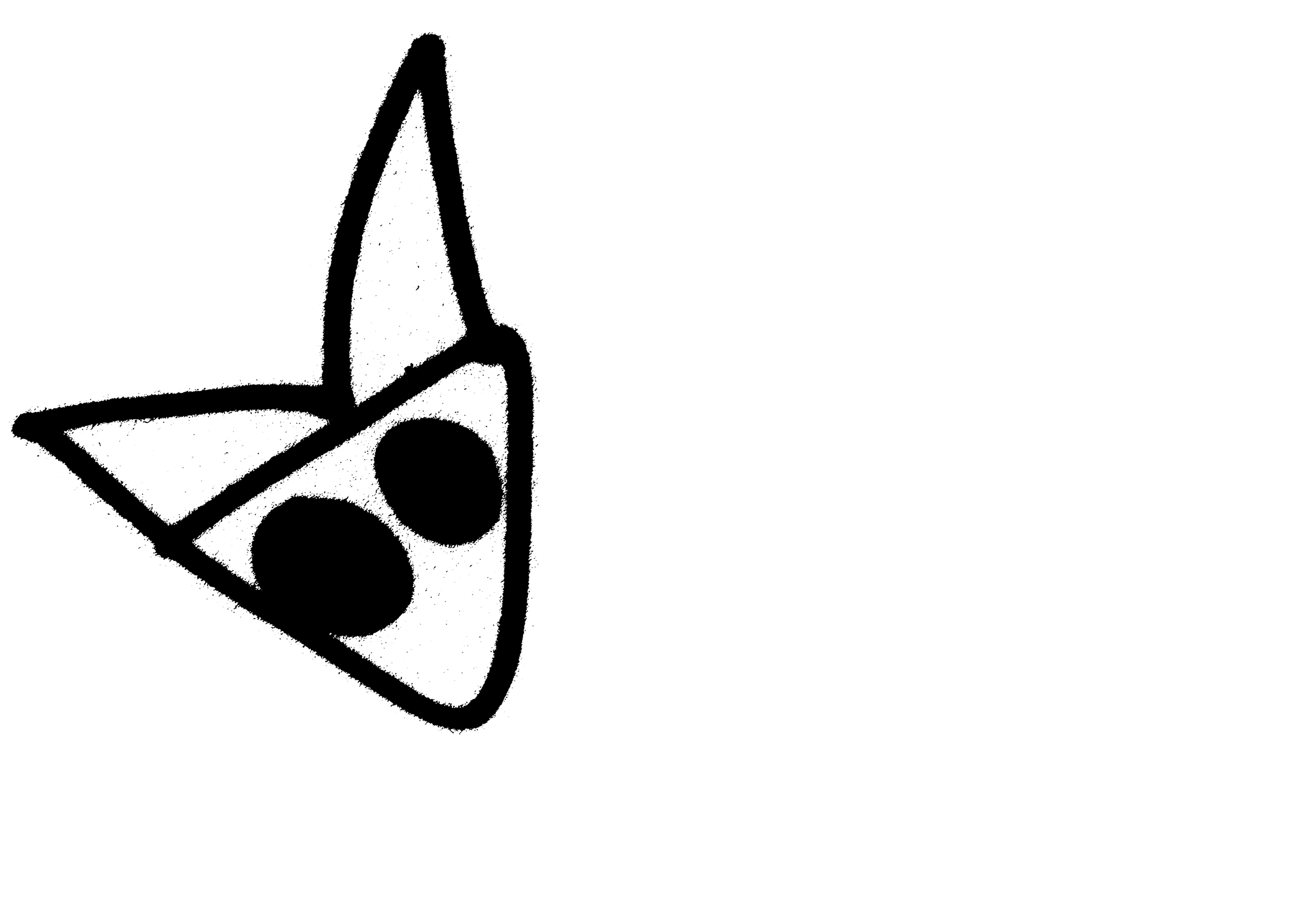 The black logo